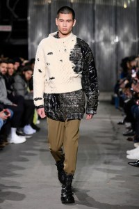 Model on the catwalk