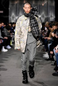 Model on the catwalk