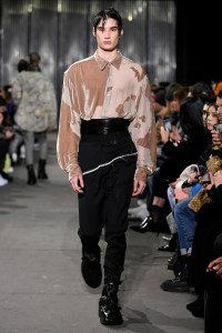 Model on the catwalk