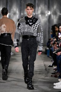 Model on the catwalk