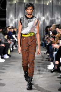 Model on the catwalk