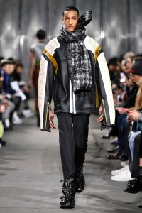 Model on the catwalk