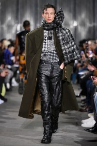 Model on the catwalk