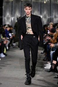 Model on the catwalk