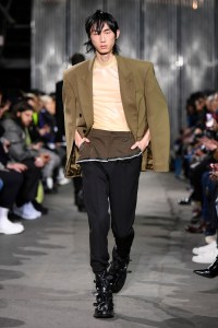 Model on the catwalk
