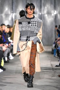 Model on the catwalk