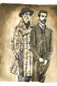 “Combining robust flannel, washed tweeds and vintage velvets — the contrasting textures, hues and patterns in the Joseph Abboud fall 2019 collection are as unique and diverse as the immigrants who helped found this country.” — Joseph Abboud