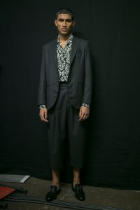 Backstage at Edward Crutchley Men's Fall 2019