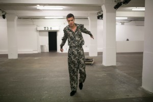 Backstage at Edward Crutchley Men's Fall 2019
