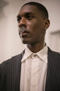 Backstage at Edward Crutchley Men's Fall 2019