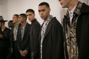Backstage at Edward Crutchley Men's Fall 2019