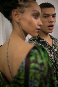 Backstage at Edward Crutchley Men's Fall 2019