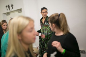 Backstage at Edward Crutchley Men's Fall 2019