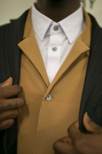 Backstage at Edward Crutchley Men's Fall 2019
