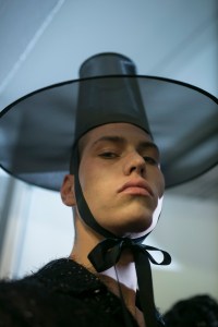 Backstage at Edward Crutchley Men's Fall 2019