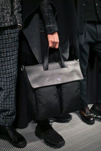 Backstage at Emporio Armani Men's Fall 2019