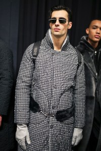Backstage at Emporio Armani Men's Fall 2019
