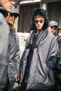 Backstage at Emporio Armani Men's Fall 2019
