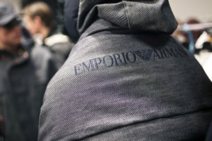 Backstage at Emporio Armani Men's Fall 2019