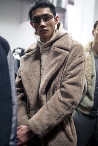 Backstage at Emporio Armani Men's Fall 2019