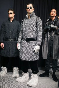 Backstage at Emporio Armani Men's Fall 2019