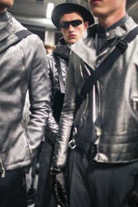 Backstage at Emporio Armani Men's Fall 2019