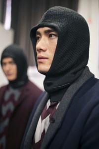 Backstage at Emporio Armani Men's Fall 2019