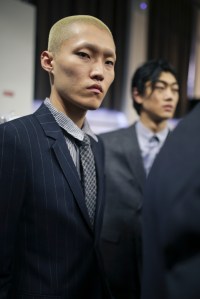 Backstage at Emporio Armani Men's Fall 2019