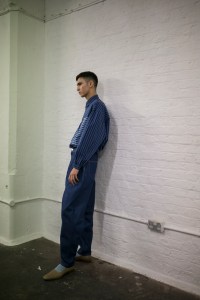 Backstage at E. Tautz Men's Fall 2019