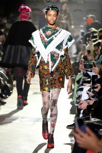 Model on the catwalk