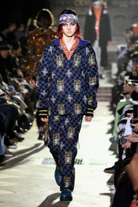 Model on the catwalk