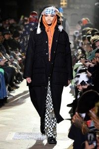 Model on the catwalk