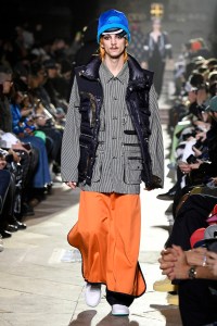 Model on the catwalk