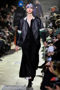 Model on the catwalk