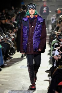 Model on the catwalk