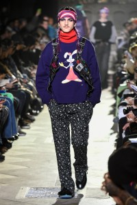 Model on the catwalk