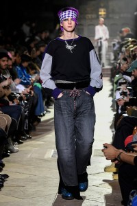 Model on the catwalk