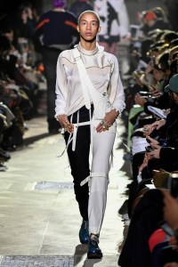 Model on the catwalk
