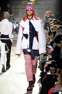 Model on the catwalk