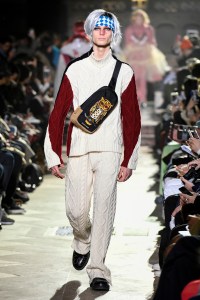 Model on the catwalk