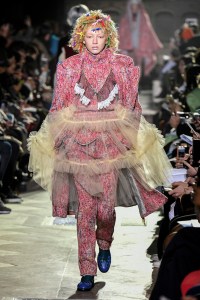 Model on the catwalk