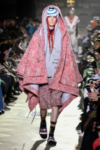 Model on the catwalk