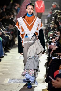 Model on the catwalk