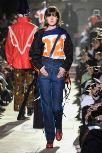 Model on the catwalk
