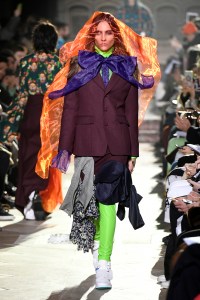 Model on the catwalk