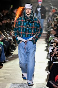 Model on the catwalk