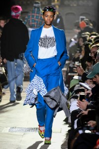 Model on the catwalk