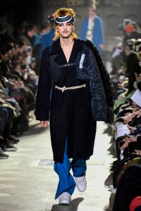 Model on the catwalk