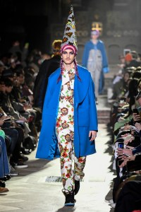 Model on the catwalk
