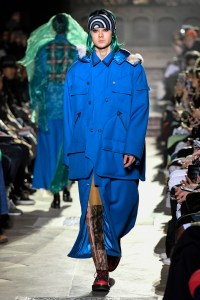 Model on the catwalk